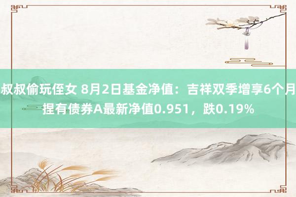 叔叔偷玩侄女 8月2日基金净值：吉祥双季增享6个月捏有债券A最新净值0.951，跌0.19%