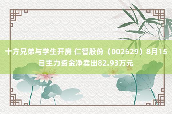 十方兄弟与学生开房 仁智股份（002629）8月15日主力资金净卖出82.93万元