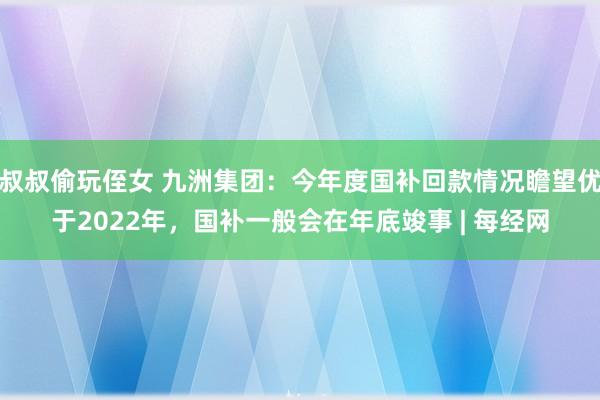 叔叔偷玩侄女 九洲集团：今年度国补回款情况瞻望优于2022年，国补一般会在年底竣事 | 每经网